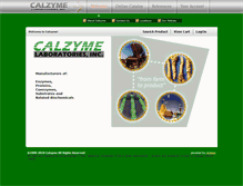 Tablet Screenshot of calzyme.com